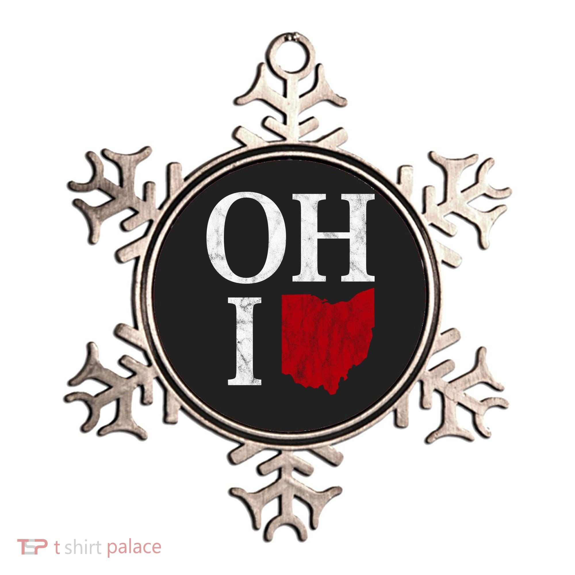 Ohio State Map Ornament