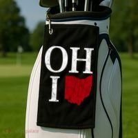 Ohio State Map Golf Towel thumb 2