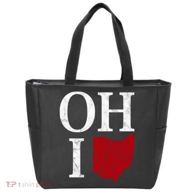 Ohio State Map Tote Bag