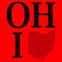 Ohio State Map Santa Hat thumb 1