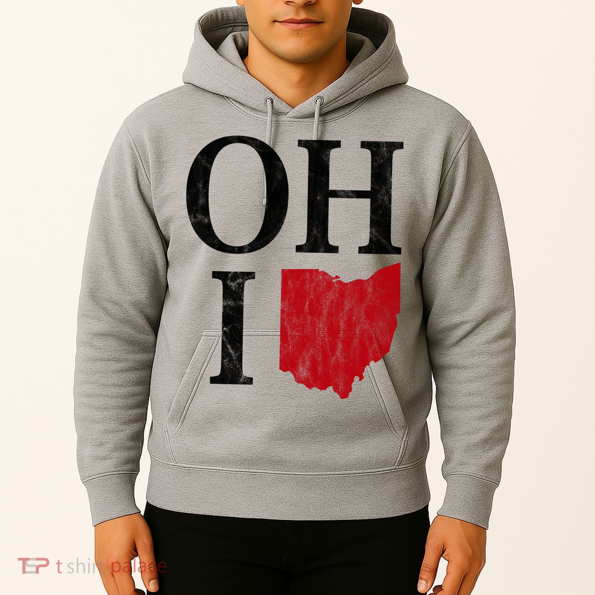 Ohio State Map Hoodie