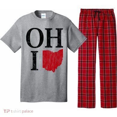 Ohio State Map Pajama Set