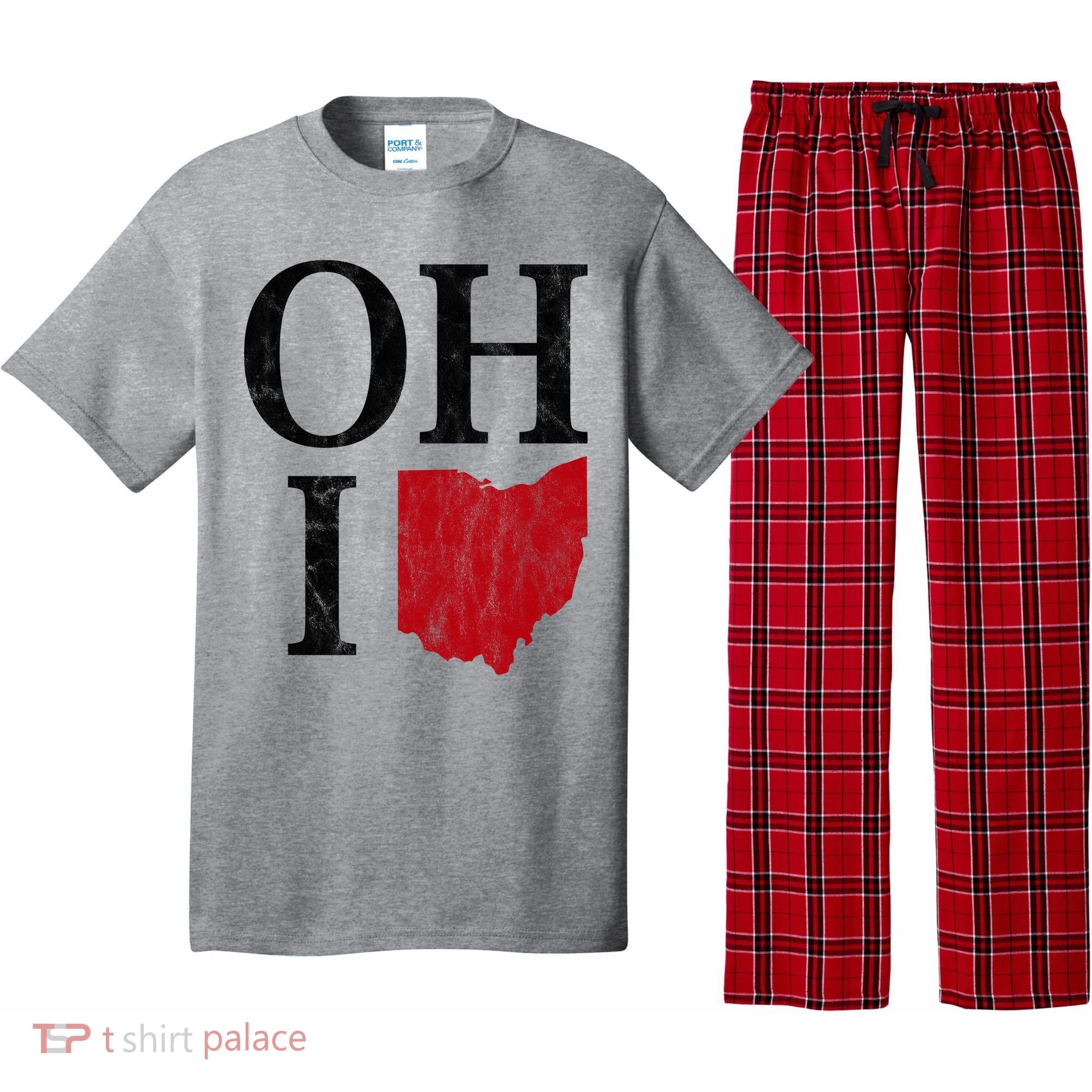 Ohio State Map Pajama Set
