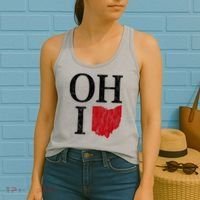 Ohio State Map Women's Tank Top thumb 2