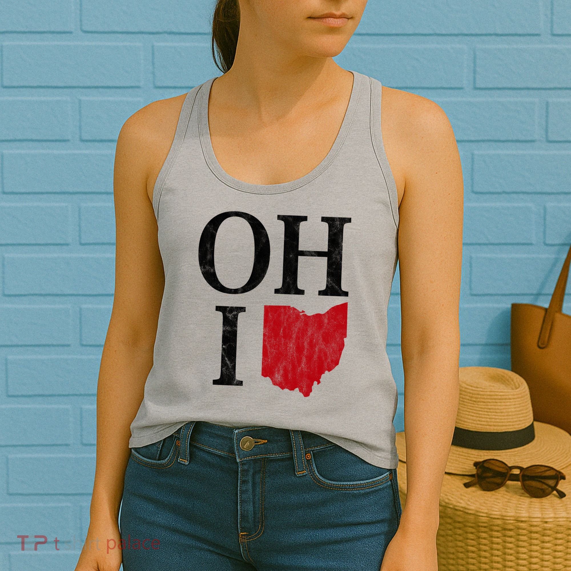 Ohio State Map Women's Tank Top