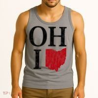 Ohio State Map Tank Top thumb 3