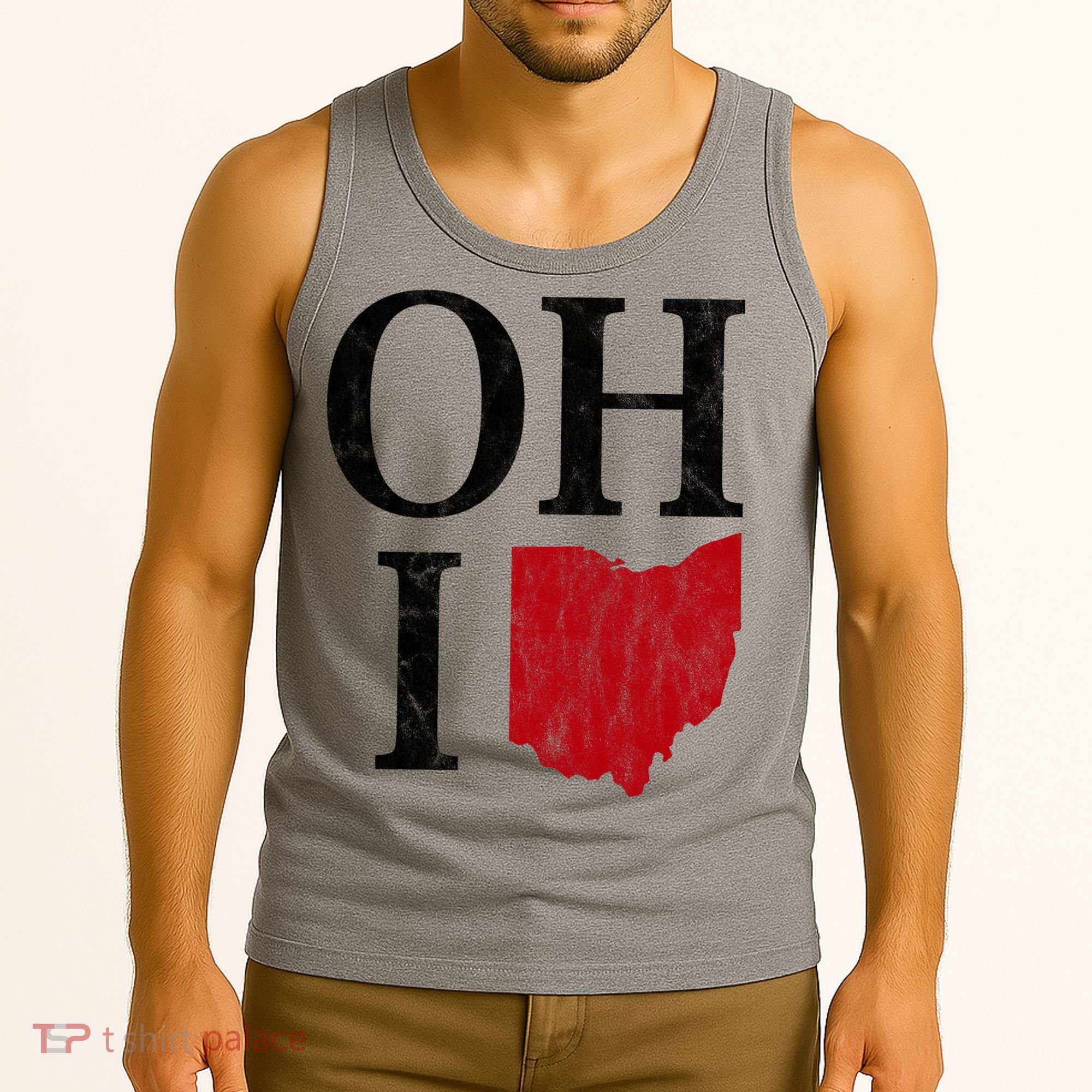 Ohio State Map Tank Top