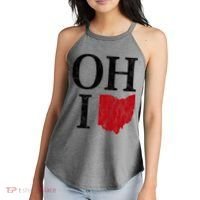 Ohio State Map Women's Perfect Tri Rocker Tank thumb 2