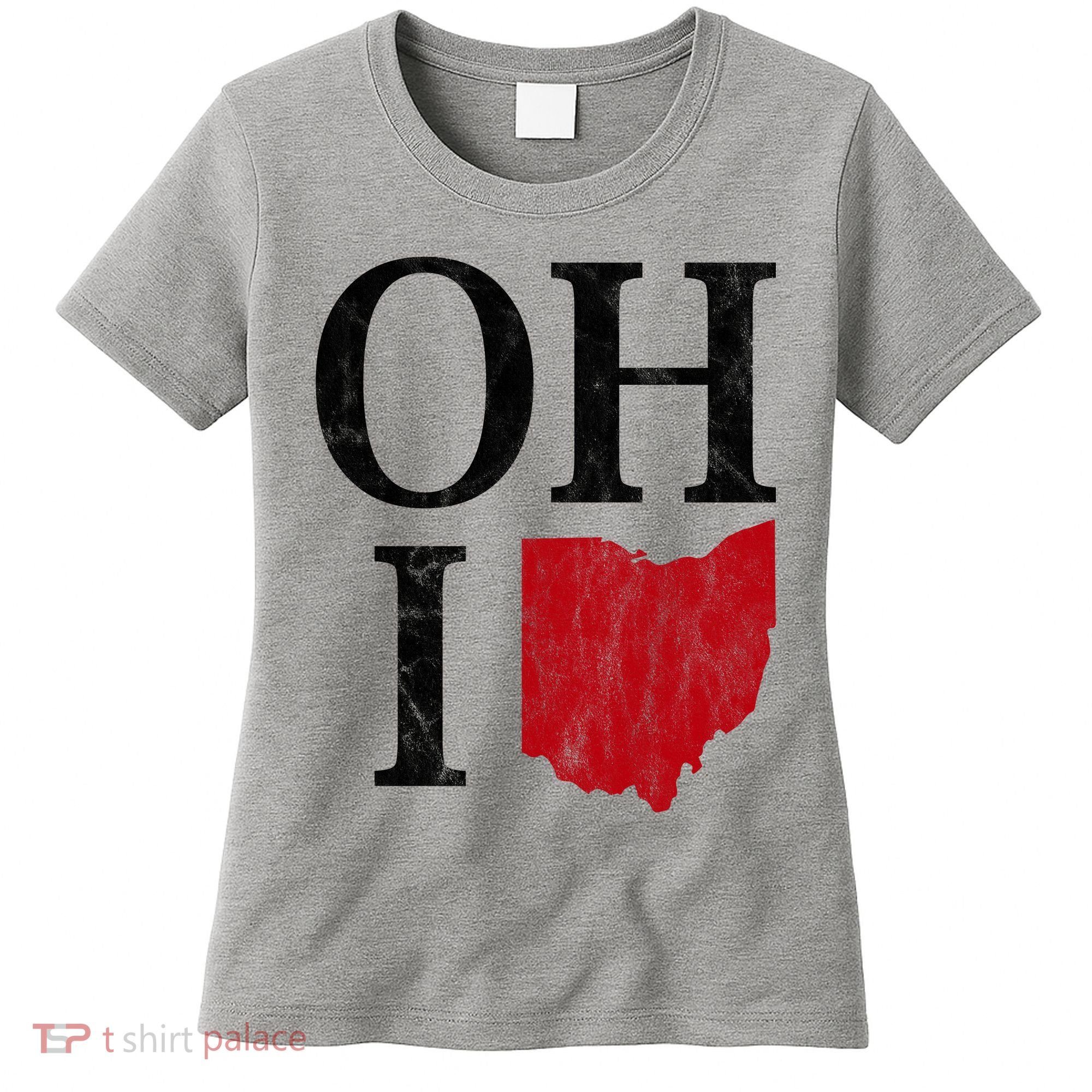 Ohio State Map Women's T-Shirt