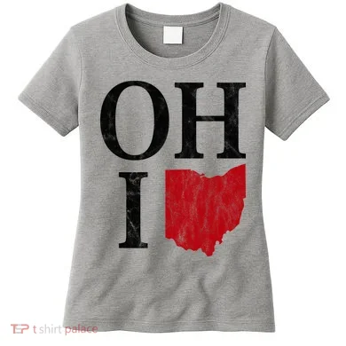 Ohio State Map Women's T-Shirt
