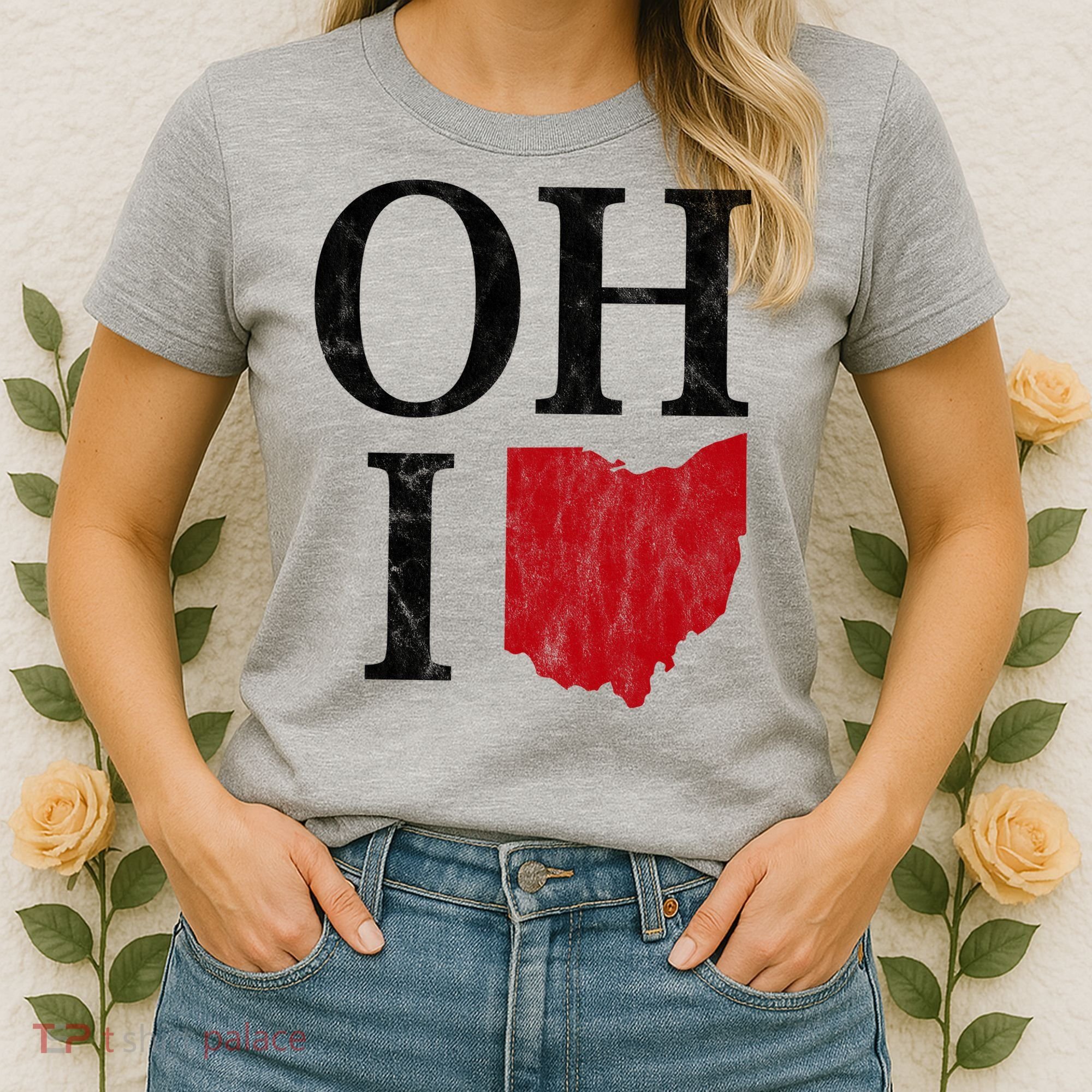 Ohio State Map Women's T-Shirt