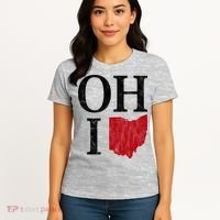 Ohio State Map Women's T-Shirt thumb 4