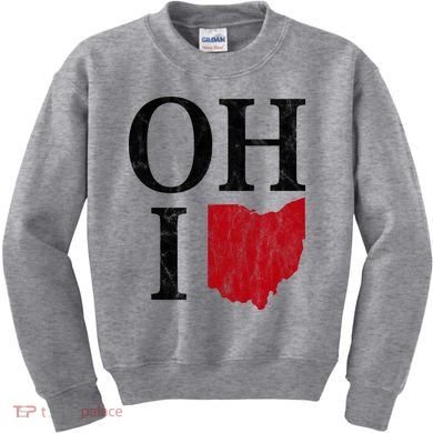 Ohio State Map Kids Sweatshirt