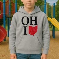 Ohio State Map Kids Hoodie thumb 2