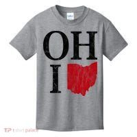 Ohio State Map Kids T-Shirt thumb 0