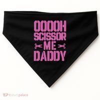 Ooooh Scissor Me Daddy USA-Made Doggie Bandana thumb 0