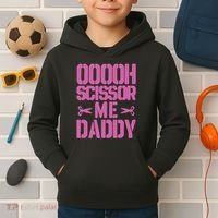Ooooh Scissor Me Daddy Kids Hoodie thumb 2