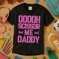 Ooooh Scissor Me Daddy Kids T-Shirt thumb 3