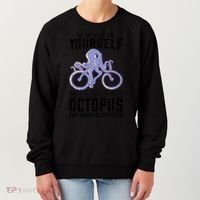 Octopus Sea Monster Cycling Always Be Yourself Cephalopod Women's Sweatshirt thumb 0
