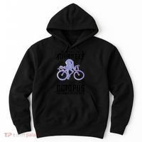 Octopus Sea Monster Cycling Always Be Yourself Cephalopod Hoodie thumb 0
