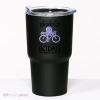 Octopus Sea Monster Cycling Always Be Yourself Cephalopod Tumbler thumb 0