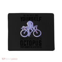 Octopus Sea Monster Cycling Always Be Yourself Cephalopod Mousepad thumb 0