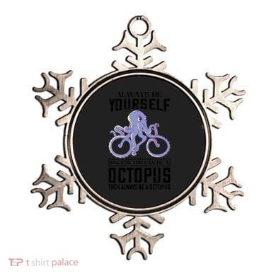 Octopus Sea Monster Cycling Always Be Yourself Cephalopod Ornament