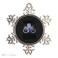 Octopus Sea Monster Cycling Always Be Yourself Cephalopod Ornament thumb 0