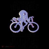 Octopus Sea Monster Cycling Always Be Yourself Cephalopod Ornament thumb 1