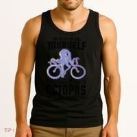 Octopus Sea Monster Cycling Always Be Yourself Cephalopod Tank Top thumb 3