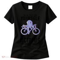 Octopus Sea Monster Cycling Always Be Yourself Cephalopod Women's T-Shirt thumb 0