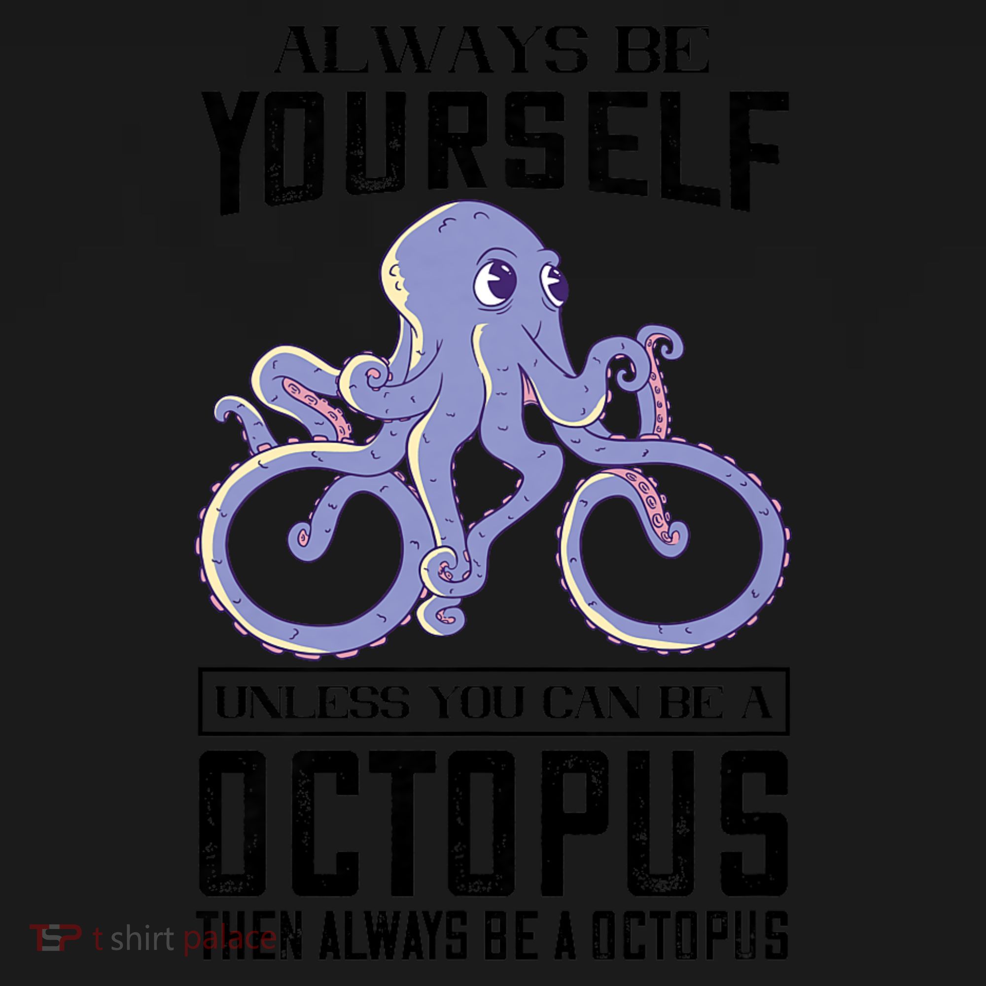 Octopus Sea Monster Cycling Always Be Yourself Cephalopod Kids Hoodie