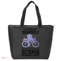 Octopus Sea Monster Cycling Always Be Yourself Cephalopod Tote Bag thumb 0