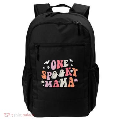 One Spooky Mama Funny Halloween Mom Costume Groovy Cute Gift Backpack