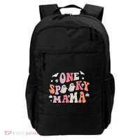 One Spooky Mama Funny Halloween Mom Costume Groovy Cute Gift Backpack thumb 0