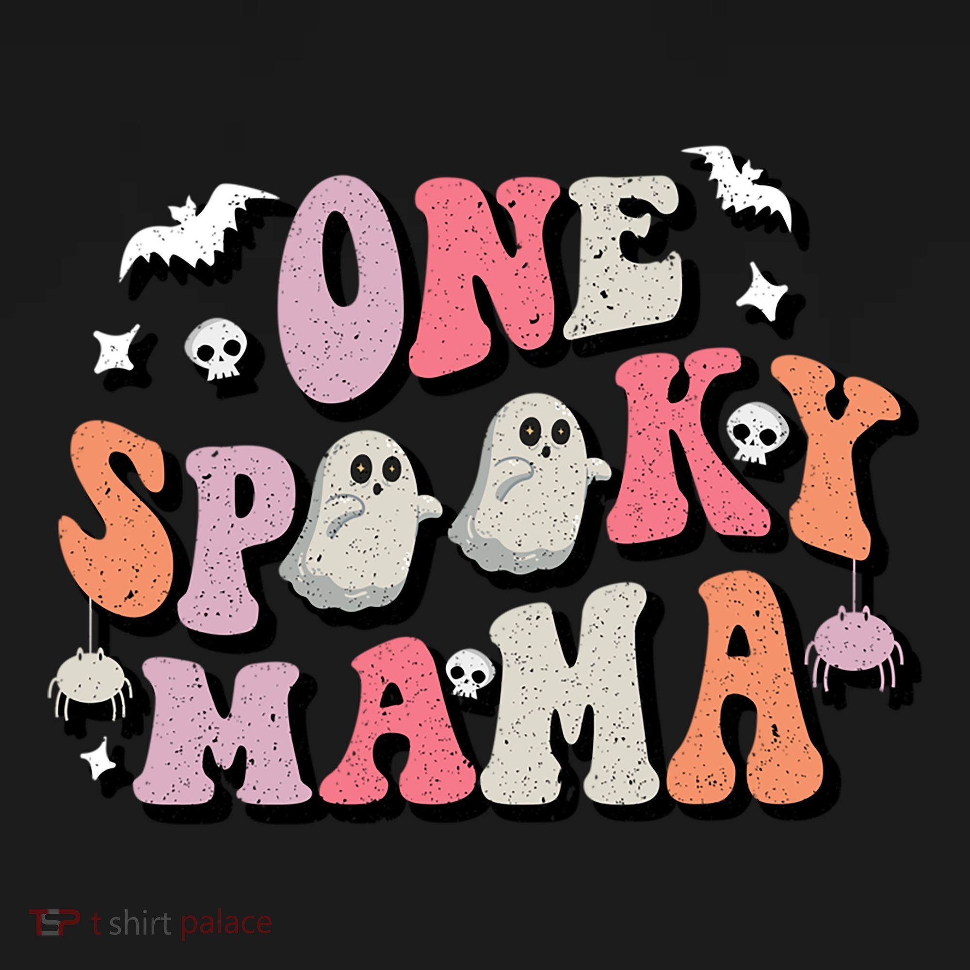One Spooky Mama Funny Halloween Mom Costume Groovy Cute Gift Bucket Hat