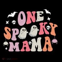 One Spooky Mama Funny Halloween Mom Costume Groovy Cute Gift Coffee Mug thumb 5