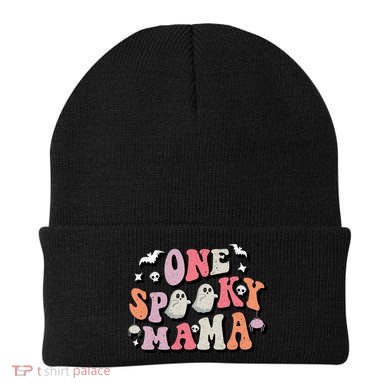 One Spooky Mama Funny Halloween Mom Costume Groovy Cute Gift Beanie
