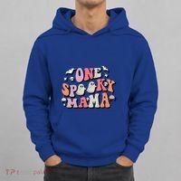 One Spooky Mama Funny Halloween Mom Costume Groovy Cute Gift Hoodie thumb 0