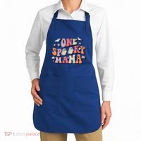 One Spooky Mama Funny Halloween Mom Costume Groovy Cute Gift Apron thumb 2