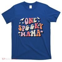 One Spooky Mama Funny Halloween Mom Costume Groovy Cute Gift T-Shirt thumb 0