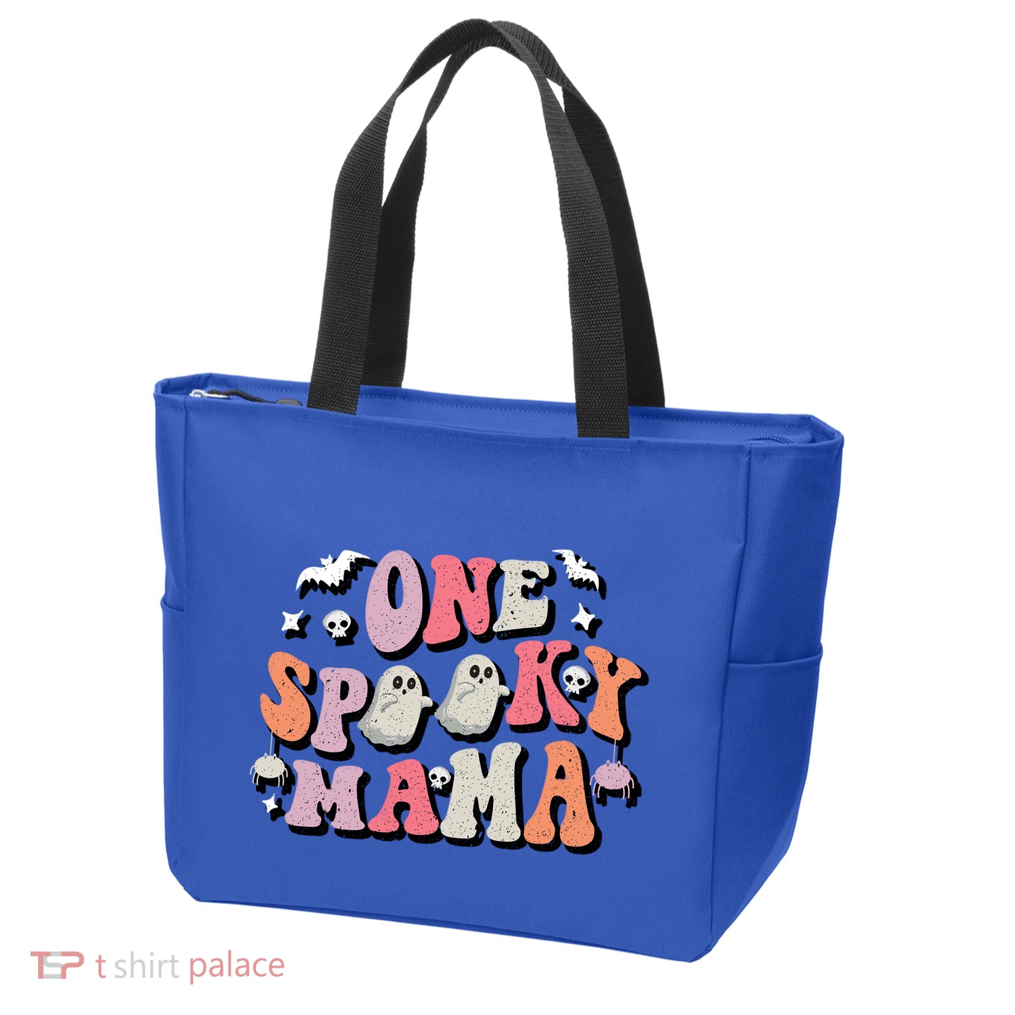 One Spooky Mama Funny Halloween Mom Costume Groovy Cute Gift Tote Bag