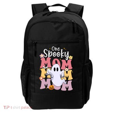 One Spooky Mom Halloween Cute Ghosts Grovvy Mommy Gift Meaningful Gift Backpack