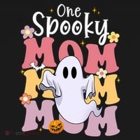 One Spooky Mom Halloween Cute Ghosts Grovvy Mommy Gift Meaningful Gift Bucket Hat thumb 4