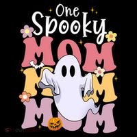 One Spooky Mom Halloween Cute Ghosts Grovvy Mommy Gift Meaningful Gift Coffee Mug thumb 5