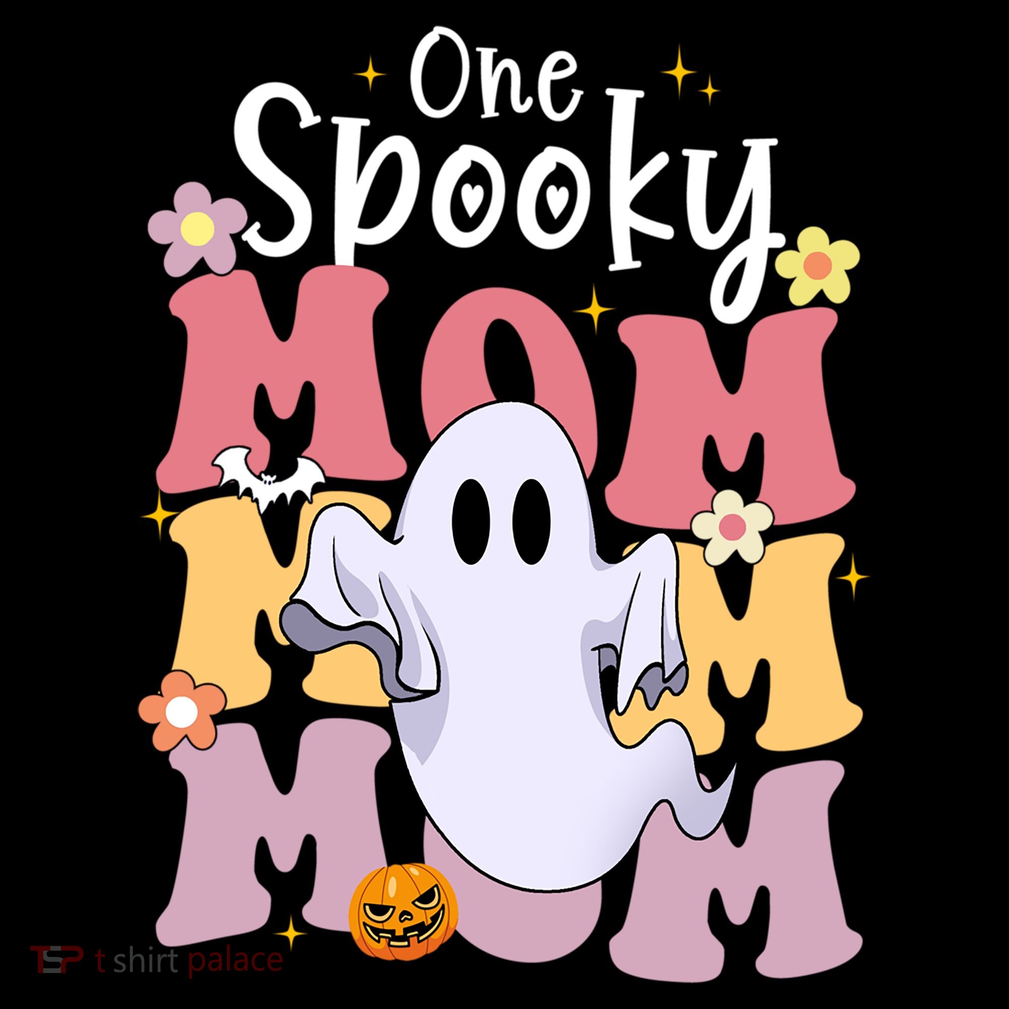 One Spooky Mom Halloween Cute Ghosts Grovvy Mommy Gift Meaningful Gift Coffee Mug