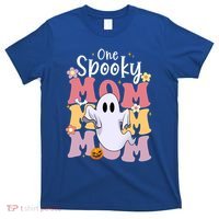 One Spooky Mom Halloween Cute Ghosts Grovvy Mommy Gift Meaningful Gift T-Shirt thumb 0