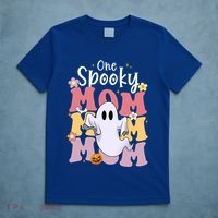One Spooky Mom Halloween Cute Ghosts Grovvy Mommy Gift Meaningful Gift T-Shirt thumb 5