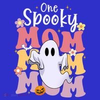 One Spooky Mom Halloween Cute Ghosts Grovvy Mommy Gift Meaningful Gift Polo thumb 2