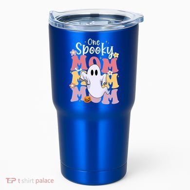 One Spooky Mom Halloween Cute Ghosts Grovvy Mommy Gift Meaningful Gift Tumbler